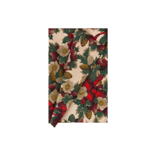 Table mat WINTER FLOWERS 43x150cm, ribbons