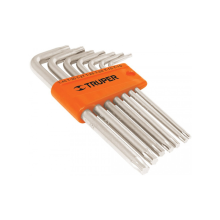 Torx l-key long arm set 7 pcs T10-T40 Truper®