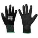 Gloves PURE BLACK PRO PU, size 9
