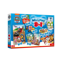 TREFL PAW PATROL 8in1 Mix&play set of boardgames