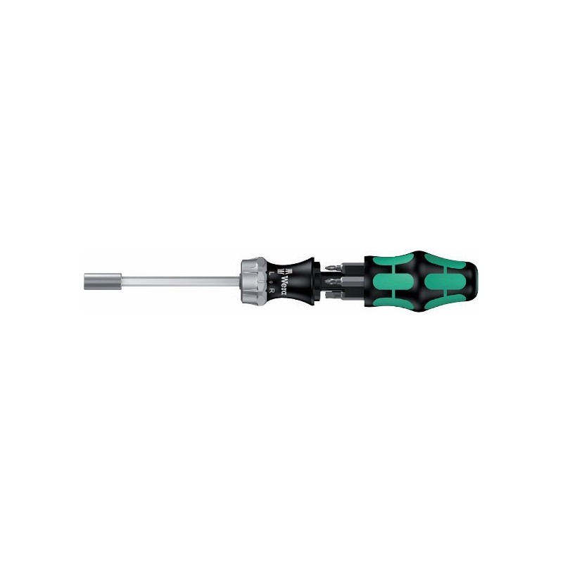 Wera Kraftform Kompakt 27 RA 1 ratcheting screwdriver + 6 bits (PZ, PH, SL) Wera Kraftform Kompakt 27 RA 1 ratcheting screwdriver + 6 bits (PZ, PH, SL)