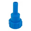 IBC adapter S60X6 Female x 1" swiveling hose tail