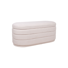 Bench HIRO 104x44xH44cm, white, with storage