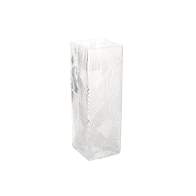 Vase ZANA 10x10xH30cm, clear glass