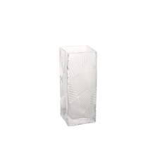 Vase ZANA 10x10xH25cm, transparent glass