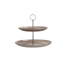 Tiered stand CAKE PLATE 2-tier D28cm, glass
