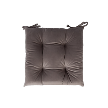 Chair cushion VELVET NEW 40x40cm, taupe