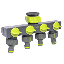LIME LINE 4-way splitter with valves - cart