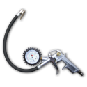 Tire inflating gun with gauge - blister