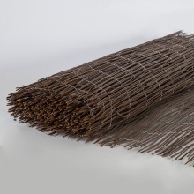 Black fern fence IN GARDEN, 1x5m, natural