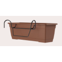 Plant pot Birka 40 x 17 x h16cm with mount kit, sand