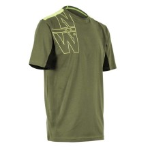 Work T-shirt North Ways Peter 1210, khaki/neon yell, size XL