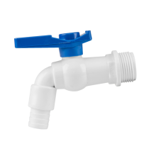 PVC tap, male input 3/4", hose output 1/2"