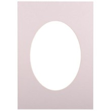 Passepartout 21x29.7, light grey oval