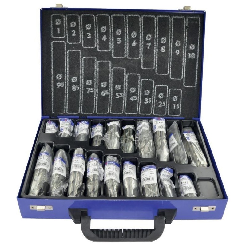 Metal drills set 1-10mm, HSS, fully ground, 170pcs, T-Line Metal drills set 1-10mm, HSS, fully ground, 170pcs, T-Line