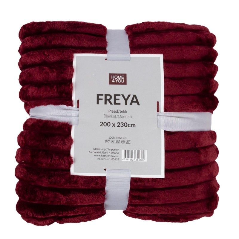 Plaid FREYA XL 200x230cm, dark red Plaid FREYA XL 200x230cm, dark red