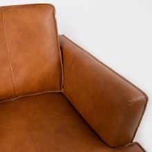Armchair LEO light brown