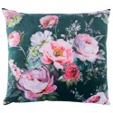 Pillow HOLLY 65x65cm, roses/dark green