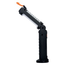 Aluminium flex lamp 180-220 Lumens with magnet 1 COB+1 SMD LED mini USB charger
