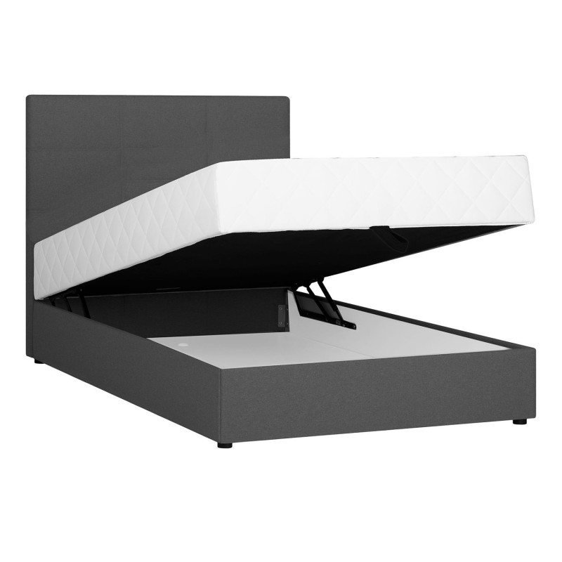 Continental bed Leiko 140x200cm, grey Continental bed Leiko 140x200cm, grey