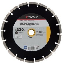 Diamond disc Tivoly segment 230x22,2mm