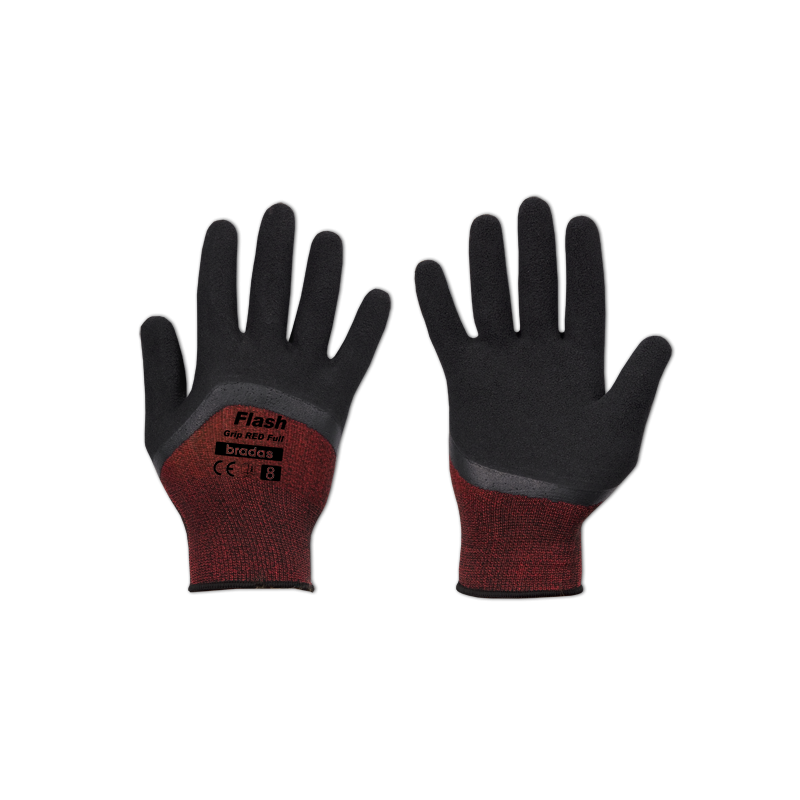 Gloves FLASH GRIP RED FULL latex, size 10 Gloves FLASH GRIP RED FULL latex, size 10