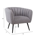 Armchair TUCKER grey