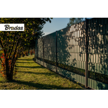 Garden fence screen strip 4,75cm x 35m, 450g/m² brown