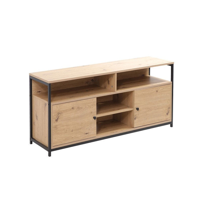 TV table STUDY 120x40xH54cm, oak/black TV table STUDY 120x40xH54cm, oak/black