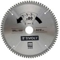 Circular saw blade Tivoly 216x30x2.5/1.7mm