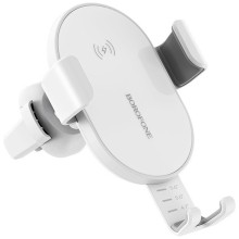 Borofone car phone holder-charger Q5, white