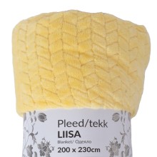 Plaid LIISA XL 200x230cm, yellow