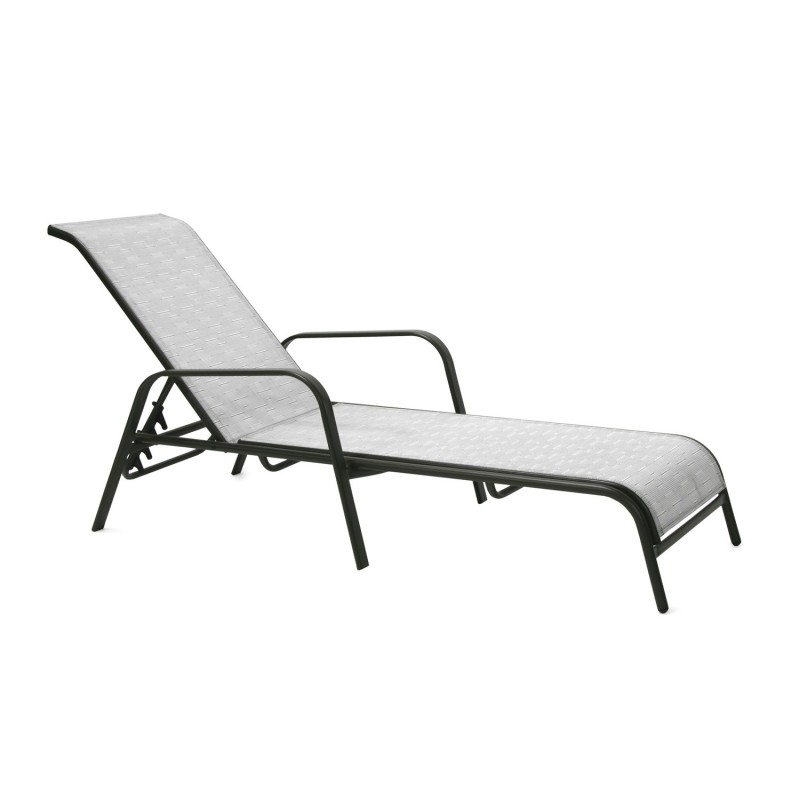 Deck chair DUBLIN silver grey Deck chair DUBLIN silver grey