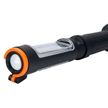 Aluminium flex lamp 180-220 Lumens with magnet 1 COB+1 SMD LED mini USB charger