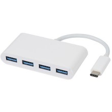 Vivanco USB hub USB-C 3.1 4-port, white (34292)