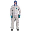 Disposable coverall Type 5/6 Ansell Alphatec 1800 Comfort, white/blue, breathable full back, size M