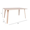 Dining table ADORA 150x90xH73cm, beech