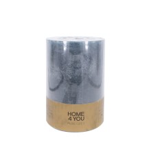 Candle PURE GREY, D10xH15cm, grey ( lõhnatu)