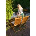 Chair FINLAY 54x57xH86cm with armrests, acacia