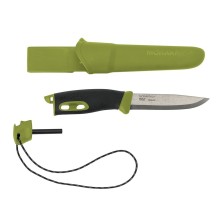 Outdoor sports knife Companion spark (S), 104mm, green, with fire starter