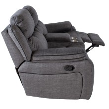 Recliner sofa GENTRY 2-seater, manual, grey