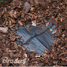 Anti-weed woven PP black UV, 70g, 0,6 x 10m