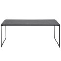 Coffee table INFINITY, 120x60xH48cm, black marble
