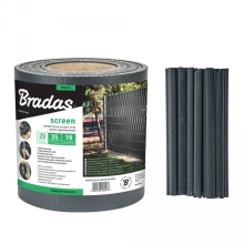 Garden fence screen strip 19cm x 35m, 450g/m² grey
