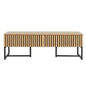 Coffee table HAMPTON 120x60xH40cm, melamine with oak bark