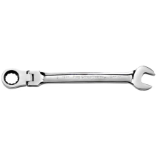 Flex head ratcheting combination wrench 17mm Irimo blister