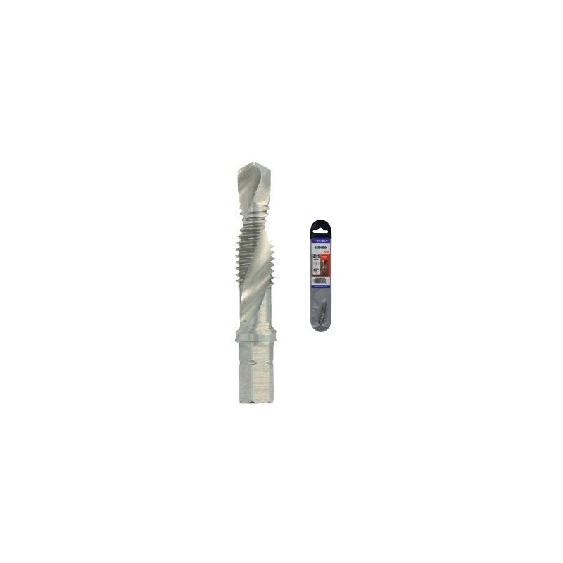 Combi tapping drill bit HSS, 1/4" hex shank, M10 Combi tapping drill bit HSS, 1/4" hex shank, M10