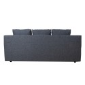Sofa bed VELLA with storage box, dark grey