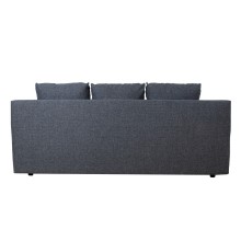 Sofa bed VELLA with storage box, dark grey