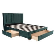 Bed GRACE 160x200cm, green